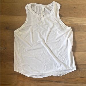 Lululemon Athletica White Sleeveless Tank Top